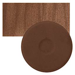 Blick Essentials Tempera Cake - Brown, Large cake and swatch