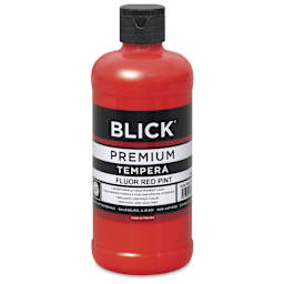 Blick Premium Grade Tempera - Fluorescent Red, Pint