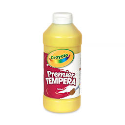 Crayola Premier Tempera - Yellow, 16 oz bottle