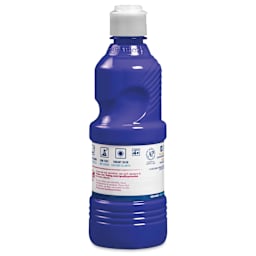 Back of Prang Ready-To-Use Tempera Paint - Blue, 16 oz bottle
