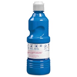 Back of Prang Ready-To-Use Tempera Paint - Turquoise, 16 oz bottle