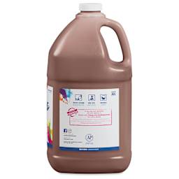 Prang Ready-To-Use Washable Tempera Paint - Brown, Gallon bottle back