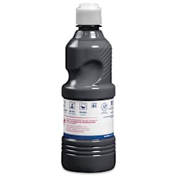 Prang Ready-To- Use Washable Tempera Paint- Black, Pint back of bottle
