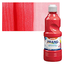 Prang Ready-To- Use Washable Tempera Paint- Red, Pint and swatch