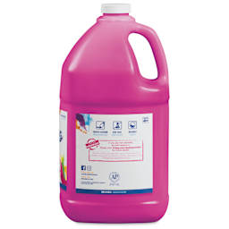 Prang Ready-To-Use Washable Tempera Paint - Magenta, Gallon bottle back