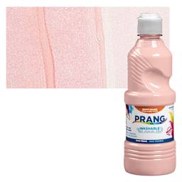 Prang Ready-To-Use Washable Tempera Paint - Peach, 16 oz bottle and swatch