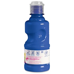 Prang Ready-To-Use Washable Tempera Paints - Blue, 8 oz back of bottle