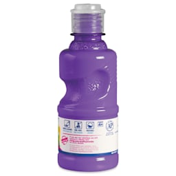 Prang Ready-To-Use Washable Tempera Paints - Violet, 8 oz back of bottle