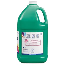 Prang Ready-To-Use Washable Tempera Paint - Green, Gallon bottle back