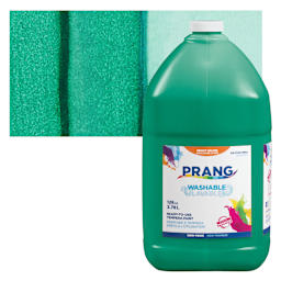 Prang Ready-To-Use Washable Tempera Paint - Green, Gallon and swatch