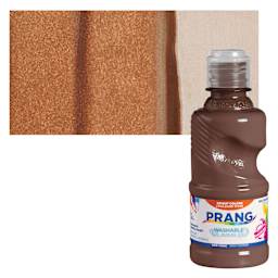 Prang Ready-To-Use Washable Tempera Paint - Brown, 8 oz and swatch