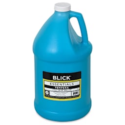 Blick Essentials Tempera - Light Blue, Gallon (Front of bottle)