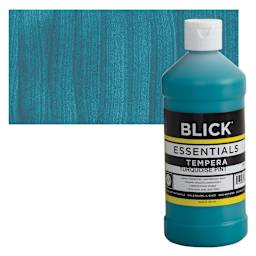Blick Essentials Tempera - Turquoise, Pint and swatch