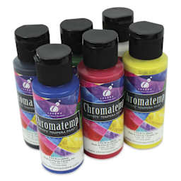 Chroma Chromatemp Artists' Tempera Paint - Set of 6, 2 oz