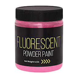 Richeson Powder Tempera Paint - Fluorescent Pink, 1/2 lb jar