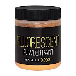 Richeson Powder Tempera Paint - Fluorescent Orange, 1/2 lb jar