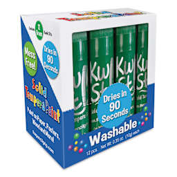Kwik Stix Tempera Paint Sticks - Green, Set of 12 