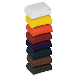 Richeson Semi-Moist Tempera Cake - Small Square 8-Color Refill Pack