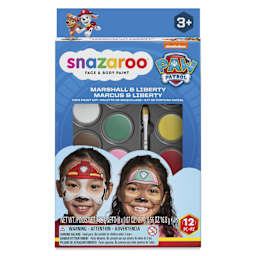 Snazaroo Face Paints - Set of 12, Marshall & Liberty Paw Patrol front of package