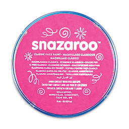 Snazaroo Face Paints - Top view of jar of Pink Face Paint