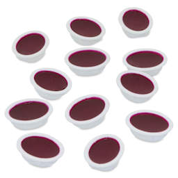 Prang Watercolor Refills - Oval, pkg of 12 Red-Violet, Half Pans