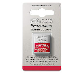 Winsor & Newton Professional Watercolor - Permanent Alizarin Crimson, Half Pans