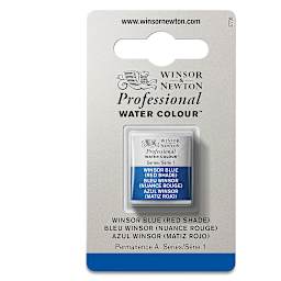 Winsor & Newton Professional Watercolor - Winsor Blue (Red Shade), Half Pan