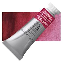Winsor & Newton Professional Watercolor - Permanent Alizarin Crimson, 14 ml Tube and swatch