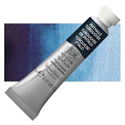 Winsor & Newton Professional Watercolor - Phthalo Turquoise, 5 ml Tube and swatch