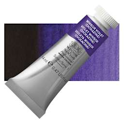 Winsor & Newton Professional Watercolor - Winsor Violet, 14 ml Tube and swatch