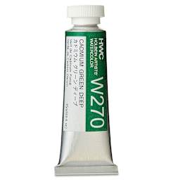Holbein Artists' Watercolor - Cadmium Green Deep, 15 ml tube