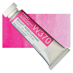 Holbein Artists' Watercolor - Bright Rose, 15 ml tube and swatch