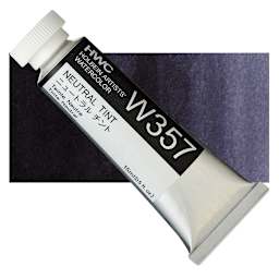 Holbein Artists' Watercolor - Neutral Tint, 15 ml tube and swatch