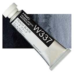 Holbein Artists' Watercolor - Peach Black, 15 ml tube and swatch