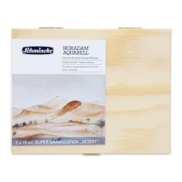 Schmincke Horadam Aquarell Artist Watercolor - Desert, Supergranulation, Set of 5, 15 ml, Tubes (Front of case)