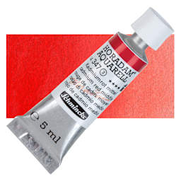 Schmincke Horadam Aquarell Artist Watercolor - Cadmium Red Medium, 5 ml tube and swatch