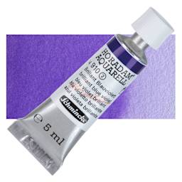 Schmincke Horadam Aquarell Artist Watercolor - Brilliant Blue Violet, 5 ml tube and swatch