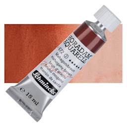 Schmincke Horadam Aquarell Watercolor - Mahogany Brown, 15 ml tube and swatch