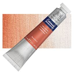 Winsor & Newton Cotman Watercolor - Red Copper, 21 ml, Tube and swatch
