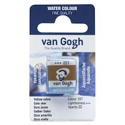 Van Gogh Watercolor Half Pan - Yellow Ochre