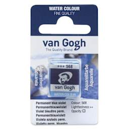 Van Gogh Watercolor Half Pan - Permanent Blue Violet
