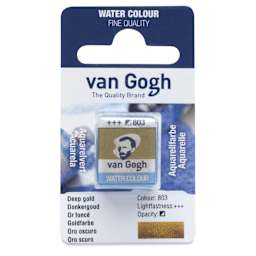 Van Gogh Watercolor Half Pan - Deep Gold