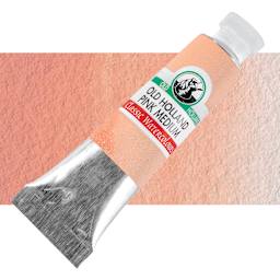 Old Holland Classic Artist Watercolor - Medium Pink, 6 ml tube and swatch