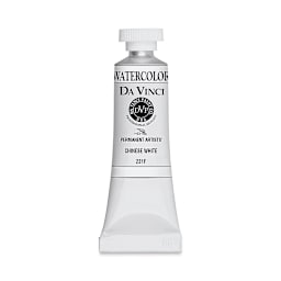Da Vinci Artists' Permanent Watercolor - Chinese White (CL), 15 ml tube