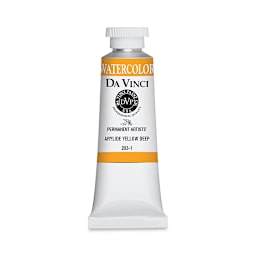 Da Vinci Artists' Permanent Watercolor - Arylide Yellow Deep, 37 ml tube