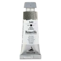 Maimeri Blu Artist Watercolor - Mars Black, 12 ml Tube