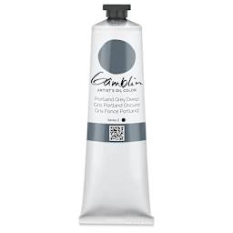 Gamblin Artist's Oil Color - Portland Grey Deep, 150 ml tube