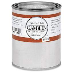 Gamblin Artist's Oil Color - Venetian Red, 16 oz Can