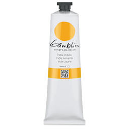 Gamblin Artist's Oil Color - India Yellow, 150 ml tube