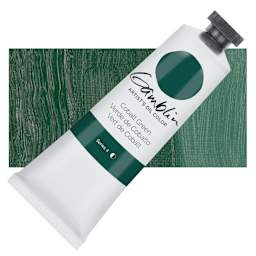 Gamblin Artist's Oil Color - Cobalt Green, 37 ml tube and swatch